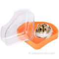 Hamster pour animaux de bain salle de bain toilettes en plastique salle de bain hamster